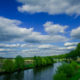 Scheldt river : the natural border of Flanders Region to Wallonia Region - static time lapse