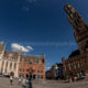 Bruges Grand-Place : belfry and provincial palace at Market Square - static time lapse