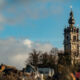 Mons major landmark  : the belfry bells tower watching over the city - static time lapse