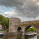 River transport : Tournai medieval bridge before reconstruction - static time lapse