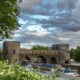 Tournai : the picturesque medieval bridge across the Escaut river - static time lapse