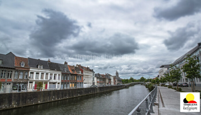 Escaut river in Tournai