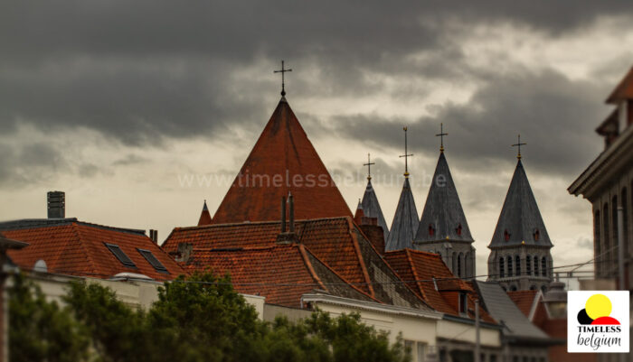 Skyline Tournai city Belgium