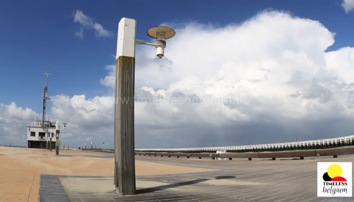 Walkway and harbour channel of Nieuwpoort