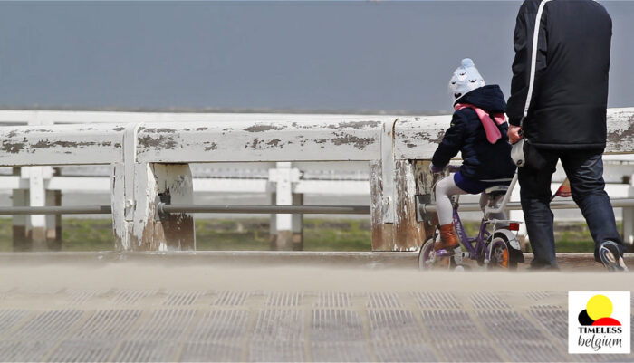 People walking on the pier