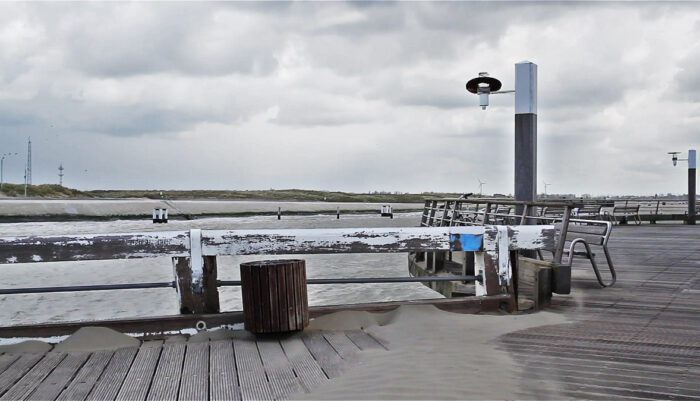 Stormy weather belgian coast