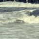 Seascape : high tide moment at Nieuwpoort Western Staketsel pier - static real time