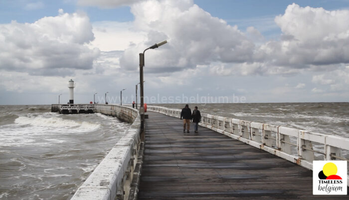 Wooden pier on the North Sea