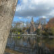 Minnewater Park : hotspot of romantic Bruges old medieval channel - dolly shot real time