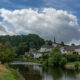 Peaceful escape along the Semois river : the village of Chassepierre - static time lapse