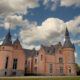 Must see site : the beautiful gothic castle in the village of Jamoigne - static time lapse