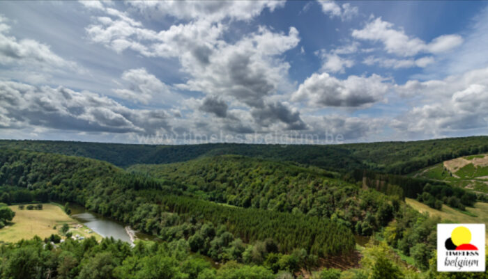 Semois river meander in the belgian Ardennes