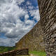 Herbeumont :  well preserved walls and towers of medieval fortress - static time lapse