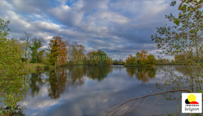 Nature in automn near Ooidonk castle in Belgium