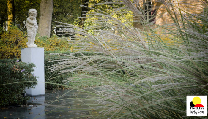 Ooidonk castle garden in autumn